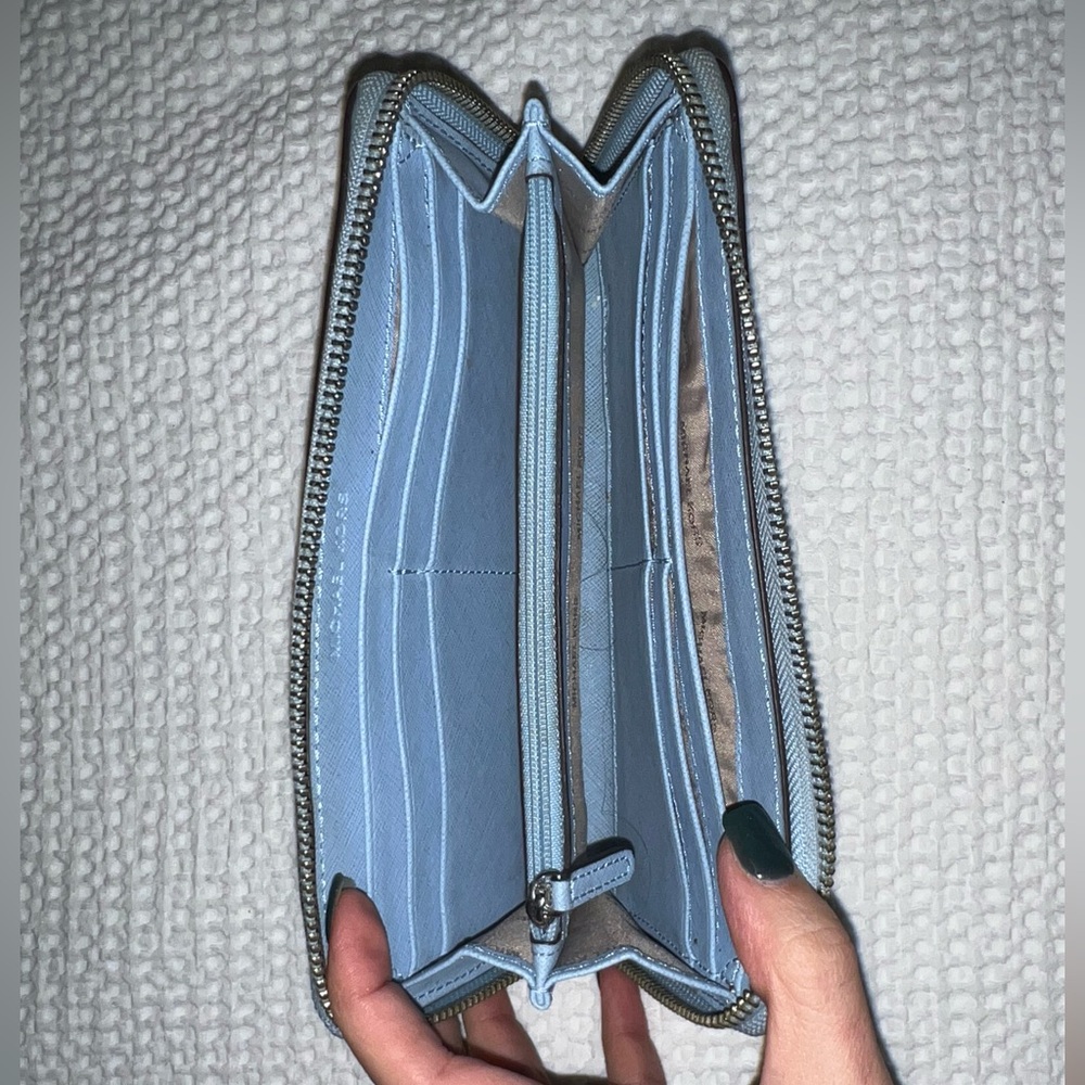 Michael Kors Long Light Blue Wallet